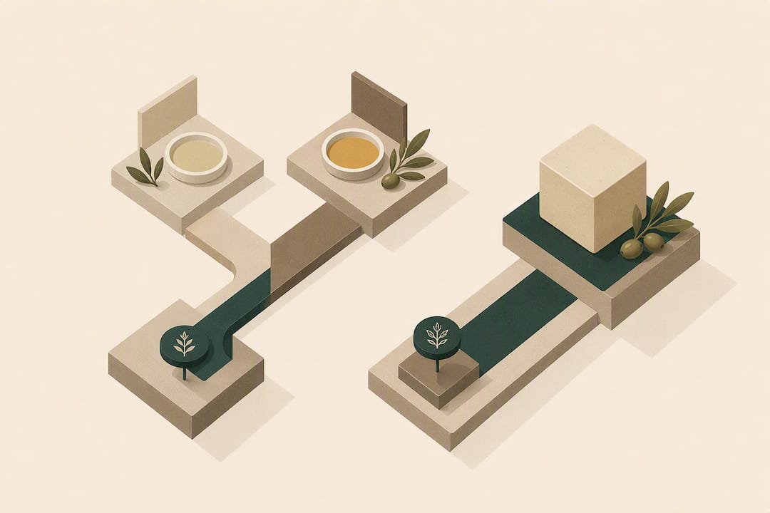 Isometric carrier oil selection title card